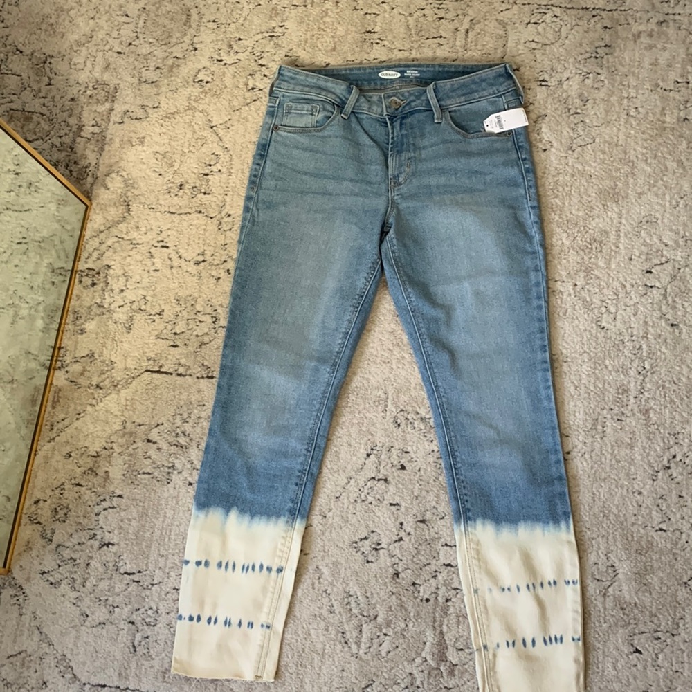 Old navy rockstar tie dye jeans